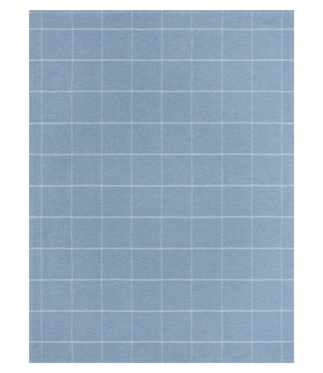 The Lightweight ChappyWrap Blanket - Windowpane Cornflower - The Preppy Bunny