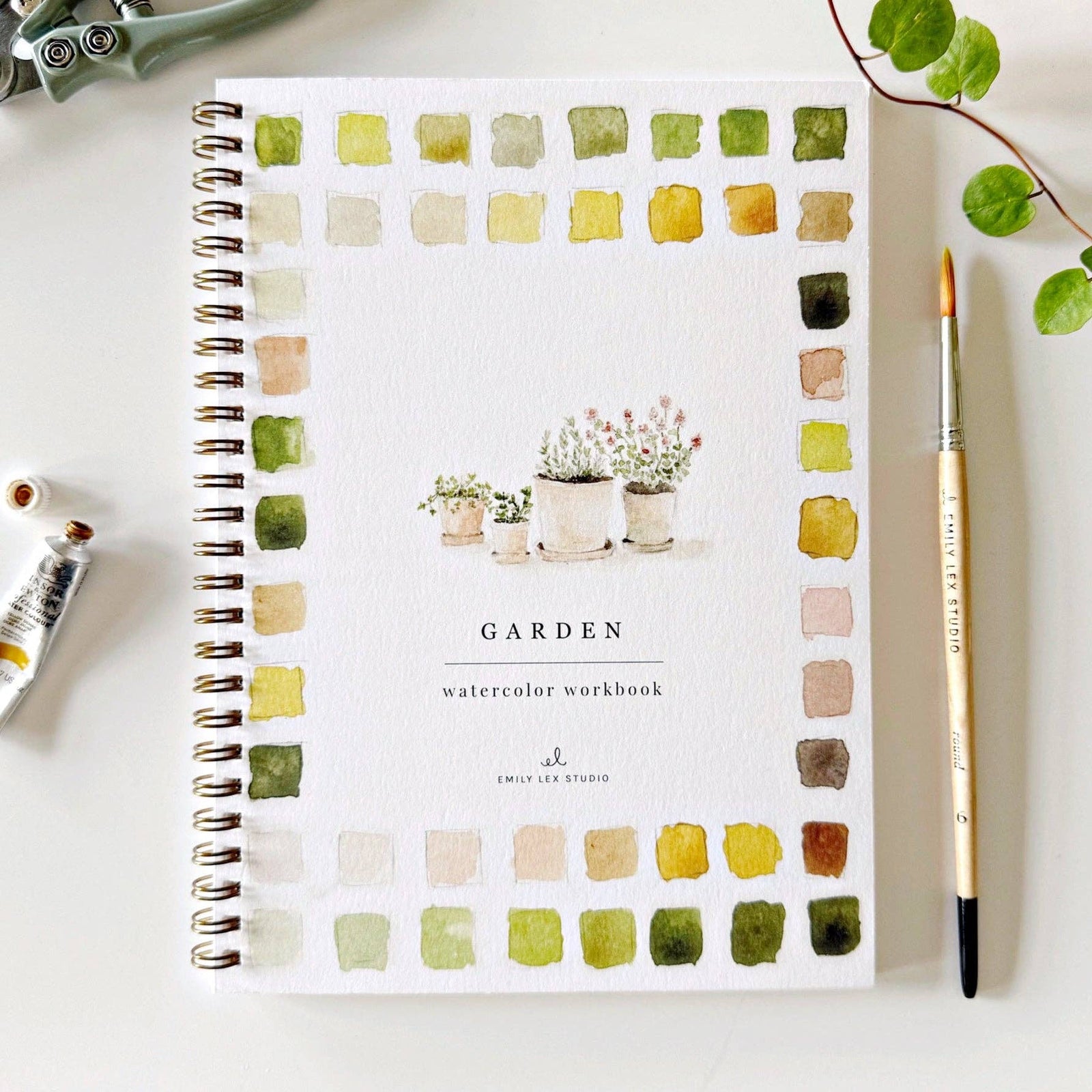 Garden watercolor workbook - The Preppy Bunny