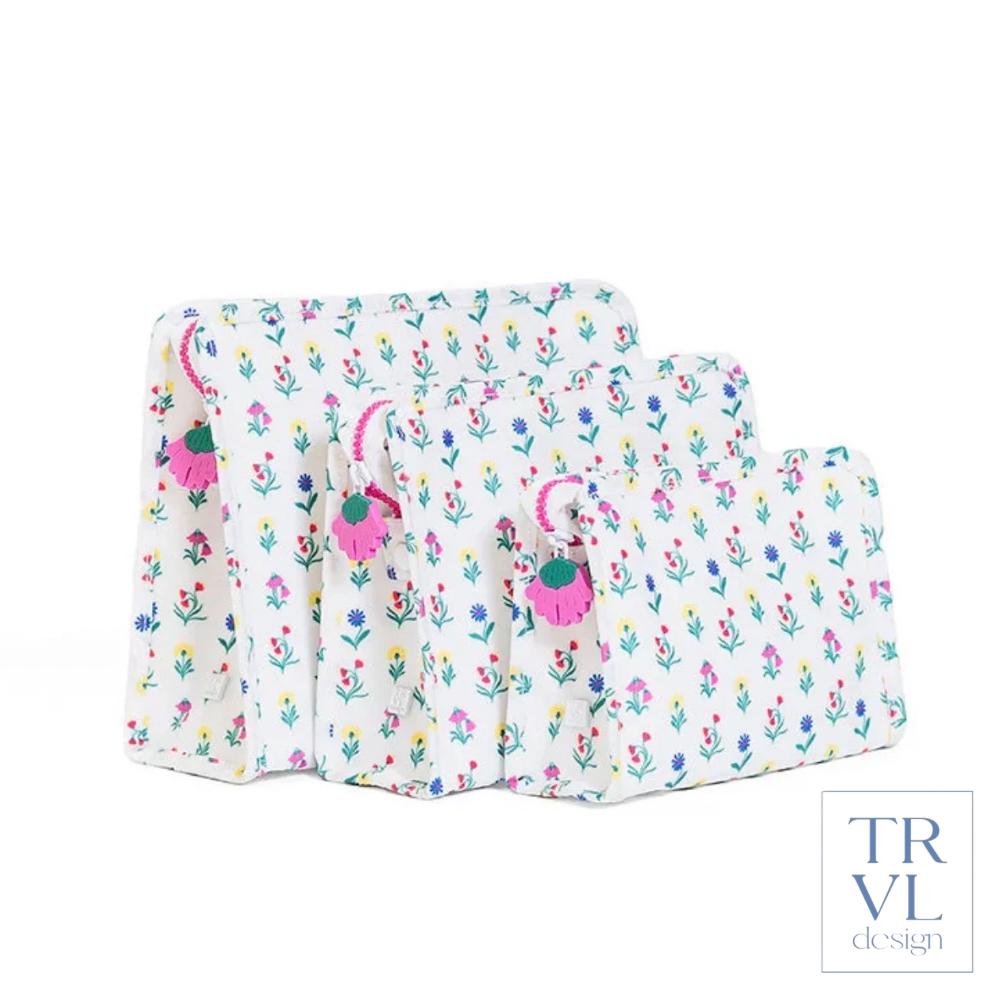 Wild Flower Roadie Pouch - 3 sizes available - The Preppy Bunny