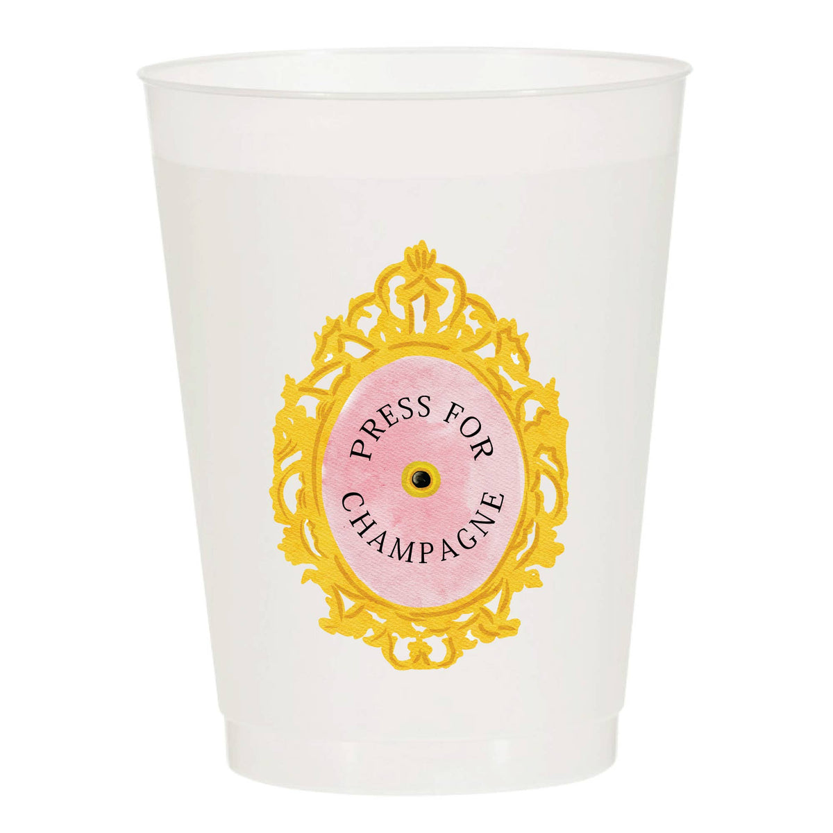 Press for Champagne - Reusable Cups - Set of 10 - The Preppy Bunny