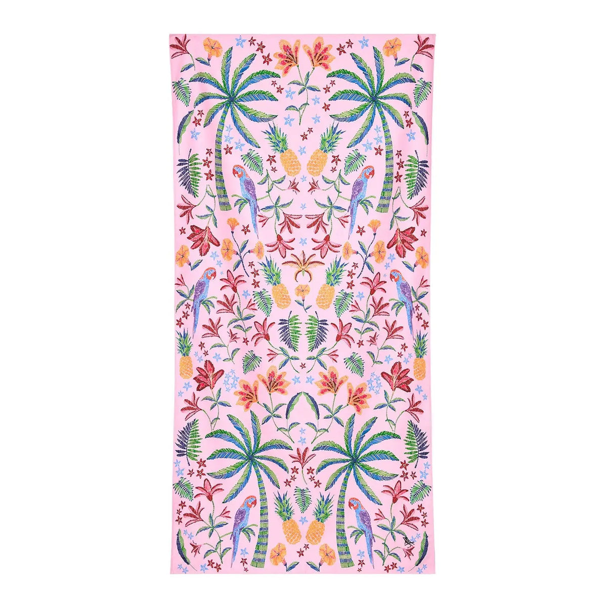 Quick Dry Beach Towel in Pink Paradise - 2 sizes - The Preppy Bunny