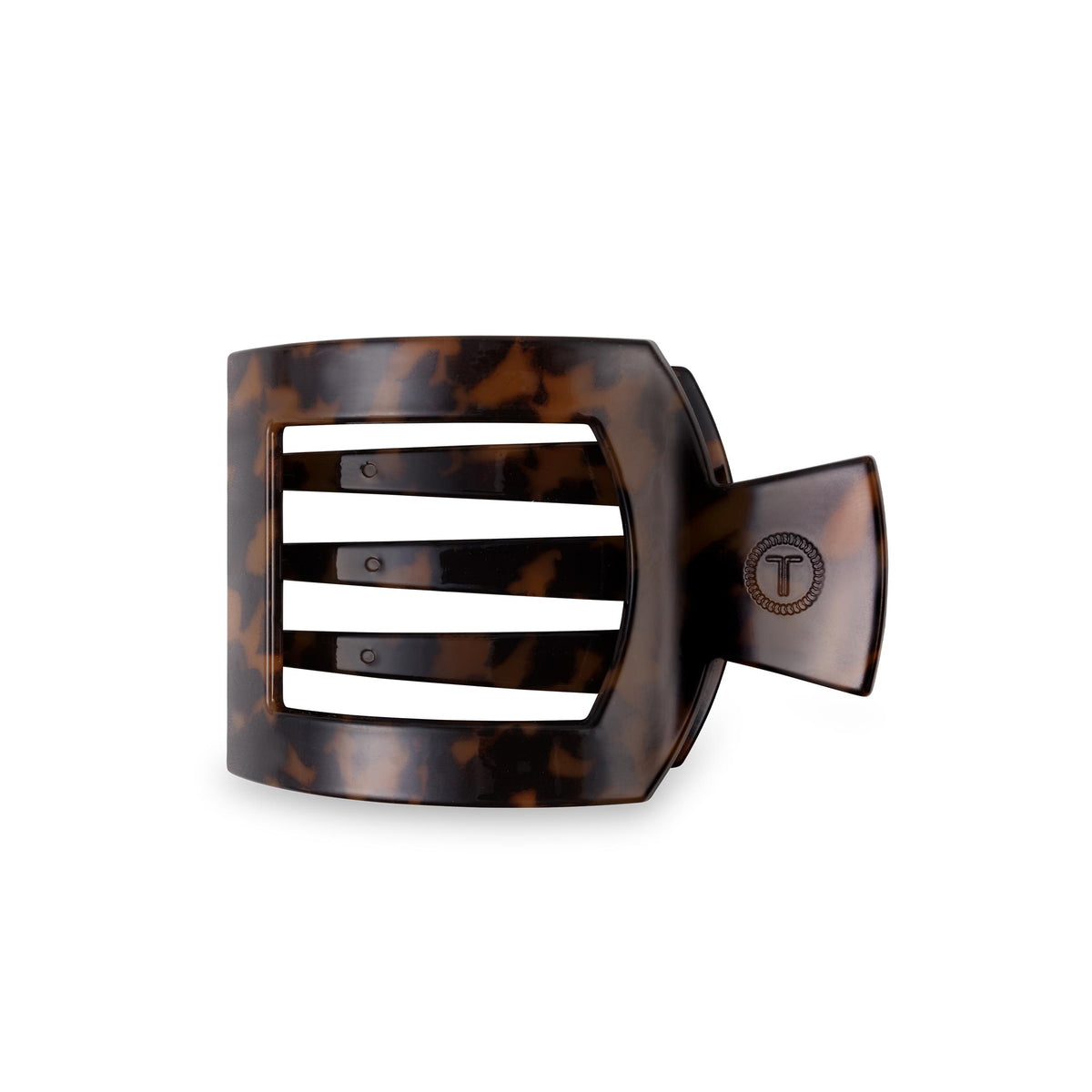 Square Flat Hair Clip | Medium | Tortoise