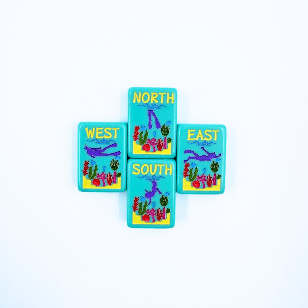 THE HAWAII SERIES | Mahjong Tile Set with Aloha Flair - The Preppy Bunny