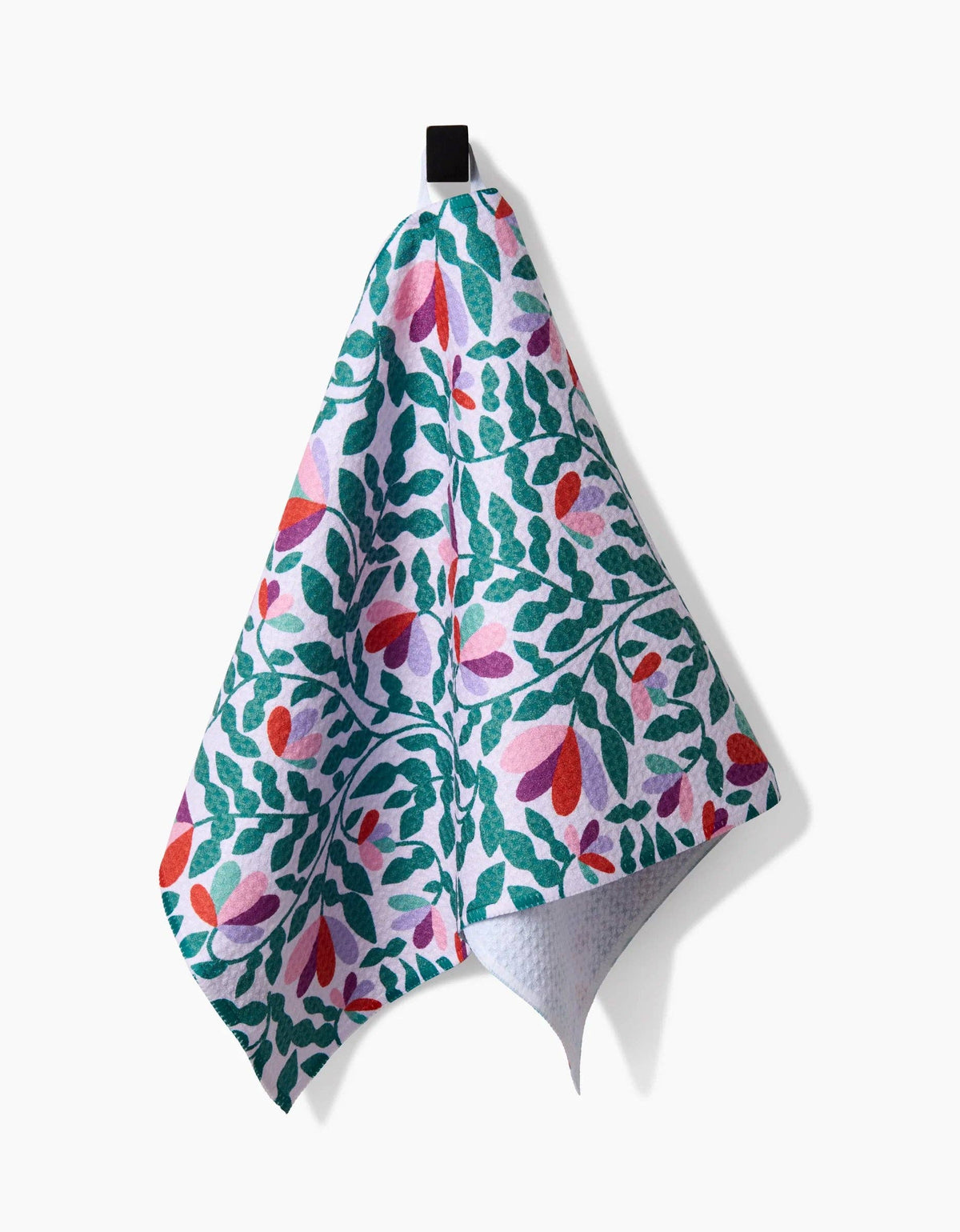 Spring Wavy Leaves Bar Towel by Geometry