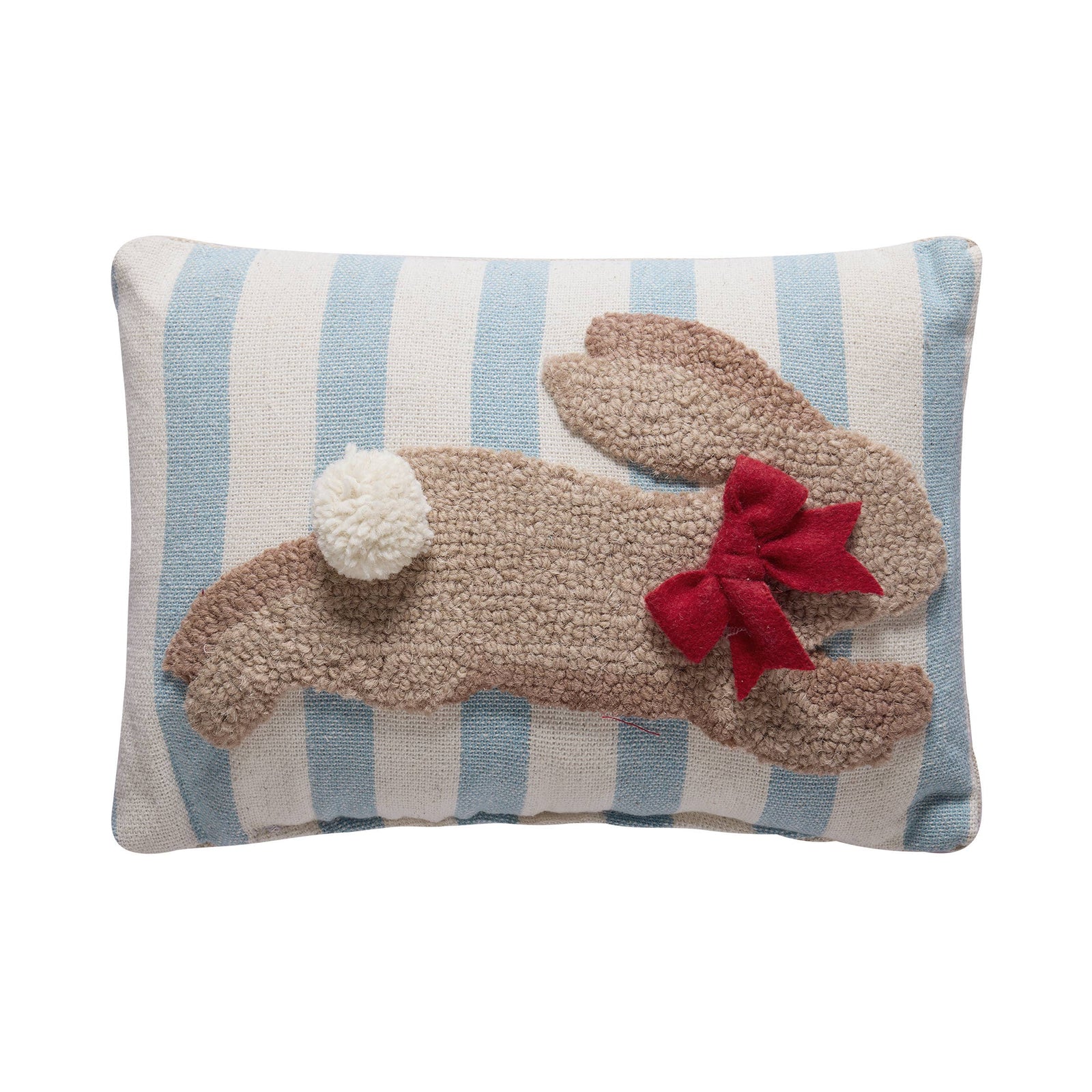 Stripe Bunny Hook Pillow - The Preppy Bunny