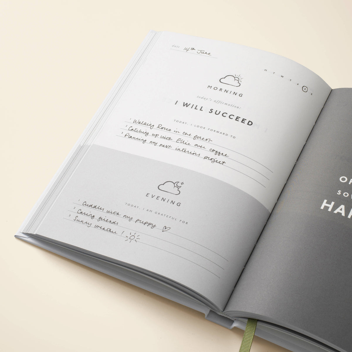 Guided Gratitude Journal, A5 Hardcover - Gratitude Attitude