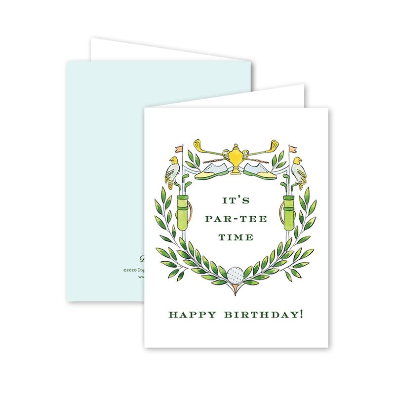 Golf Birthday Card - The Preppy Bunny