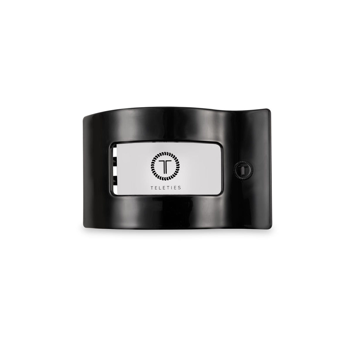 Flat Rectangle Hair Clip | Small | Jet Black