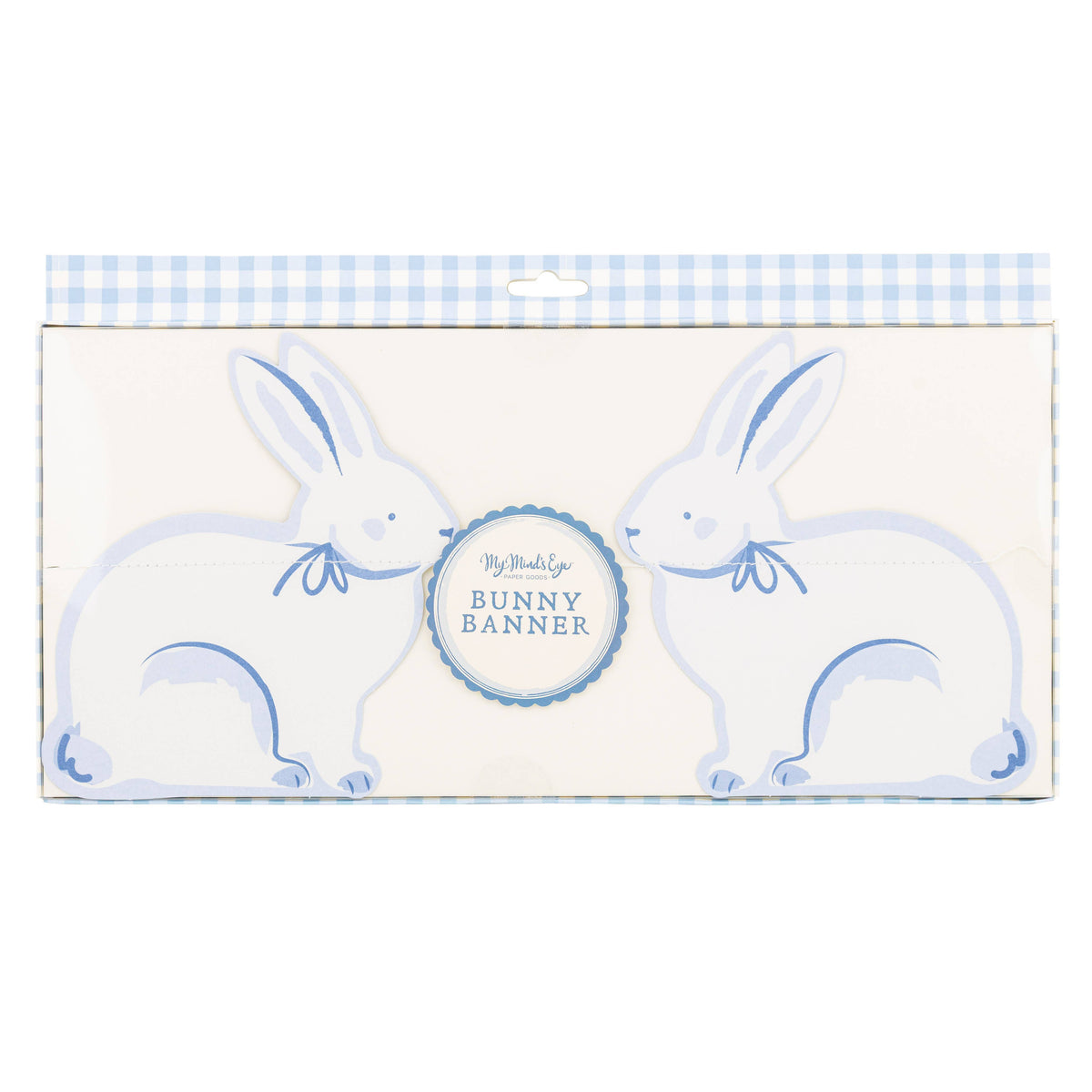 Blue Bunny Banner - The Preppy Bunny