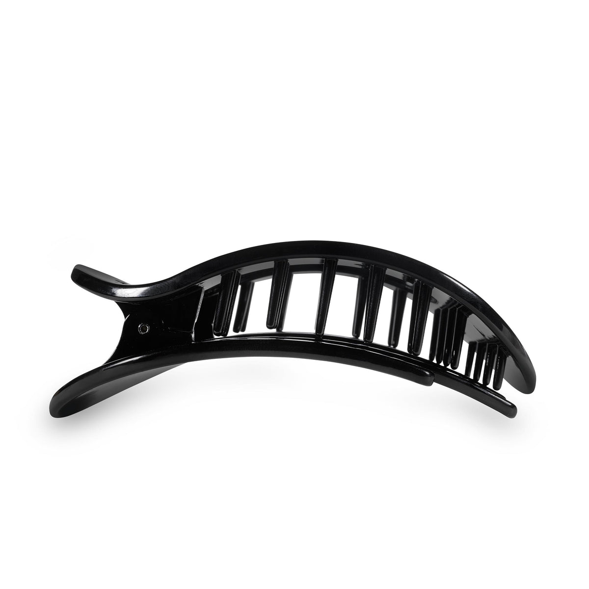 Round Flat Hair Clip | Large | Jet Black