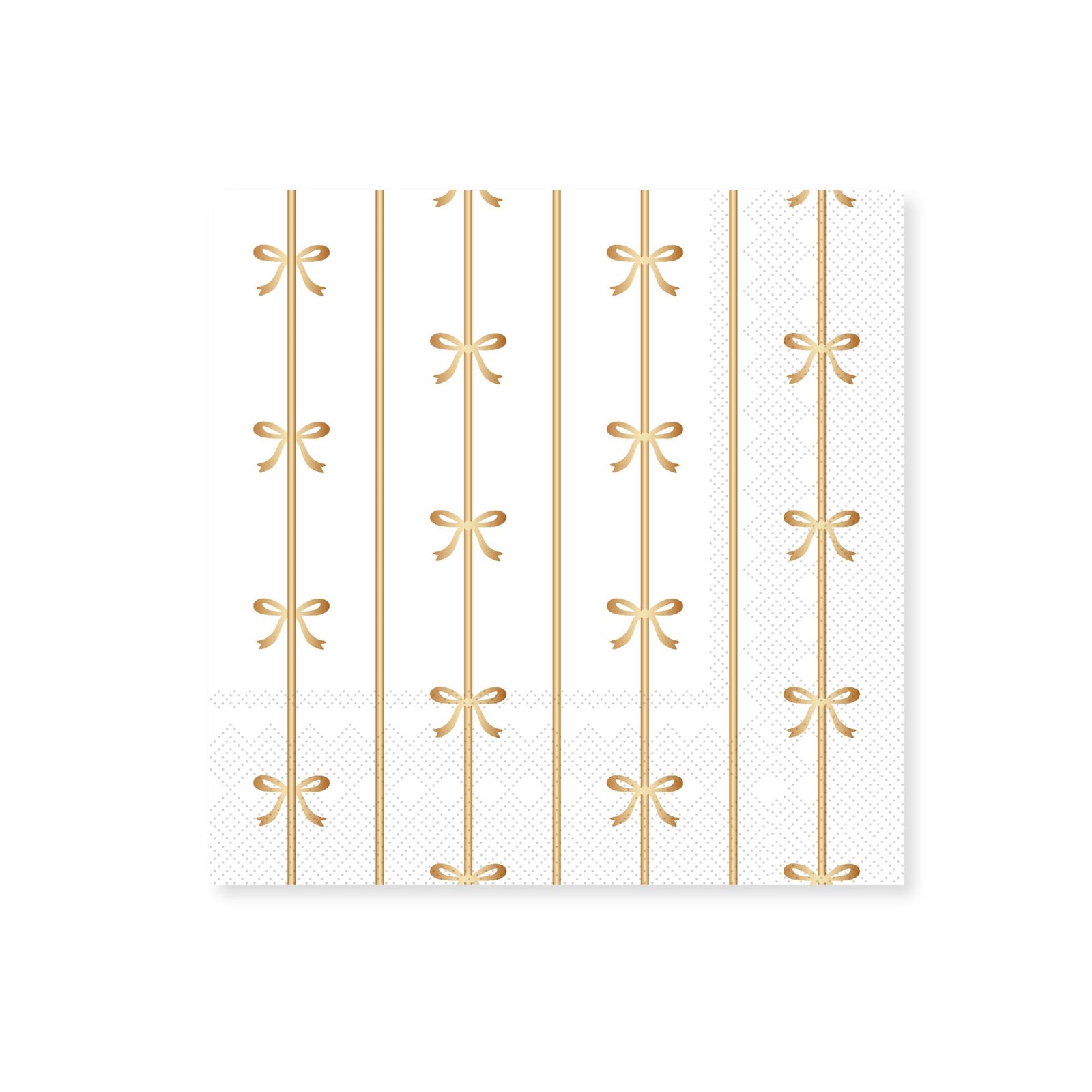 GOLD SIGNATURE BOW LARGE NAPKINS - The Preppy Bunny