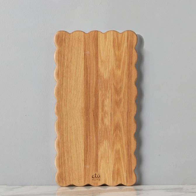 Scalloped Cutting Plank - Small - The Preppy Bunny