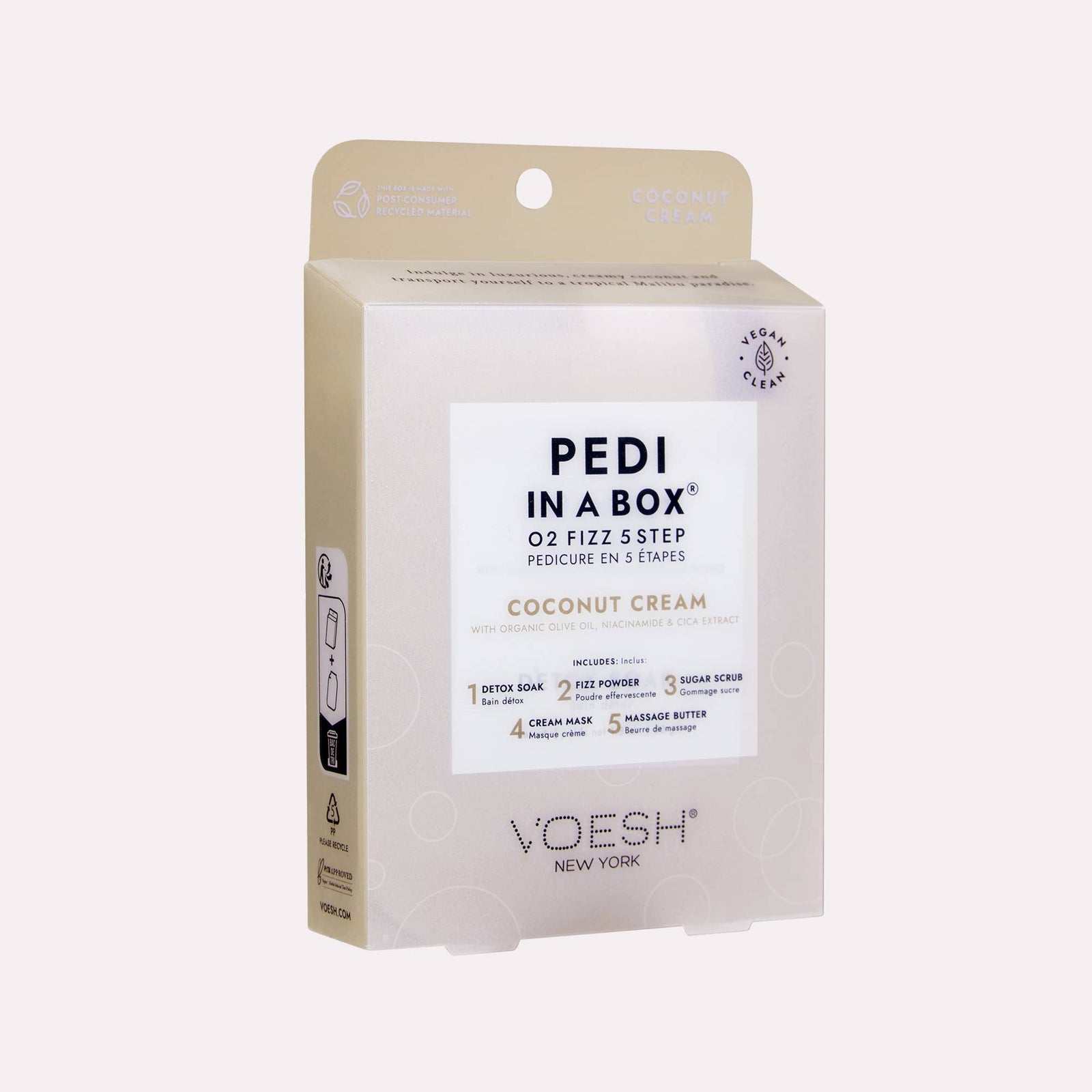 Pedi in a Box 5 Step O2 Fizz - Coconut Cream - The Preppy Bunny