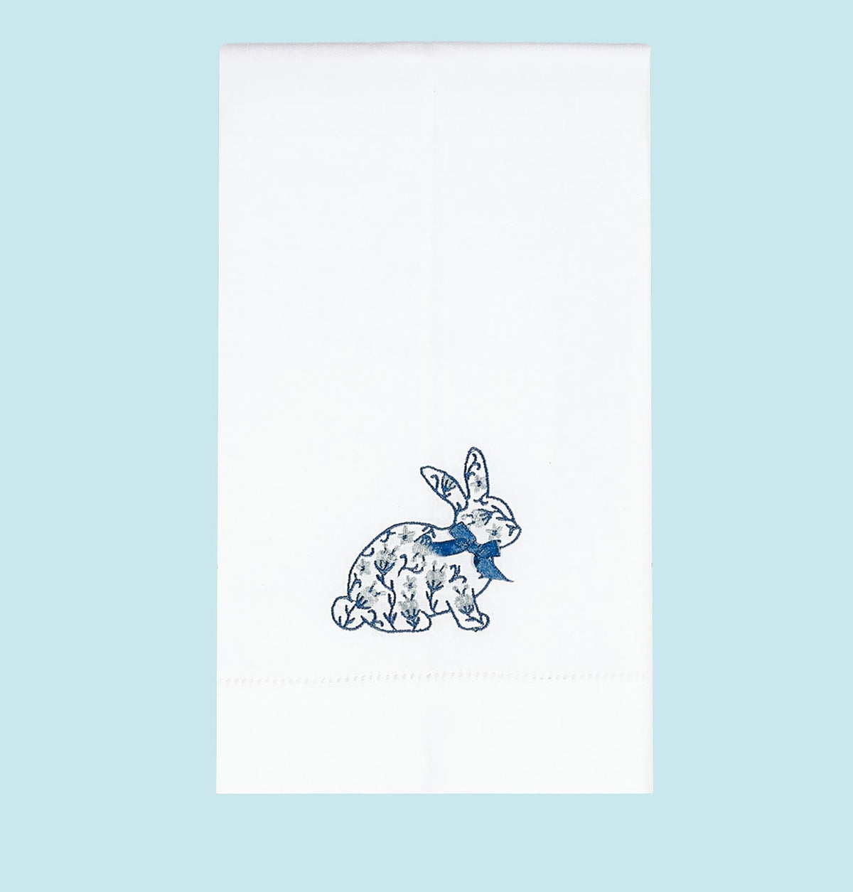 Chinoiserie Easter Bunny Guest Towel - The Preppy Bunny