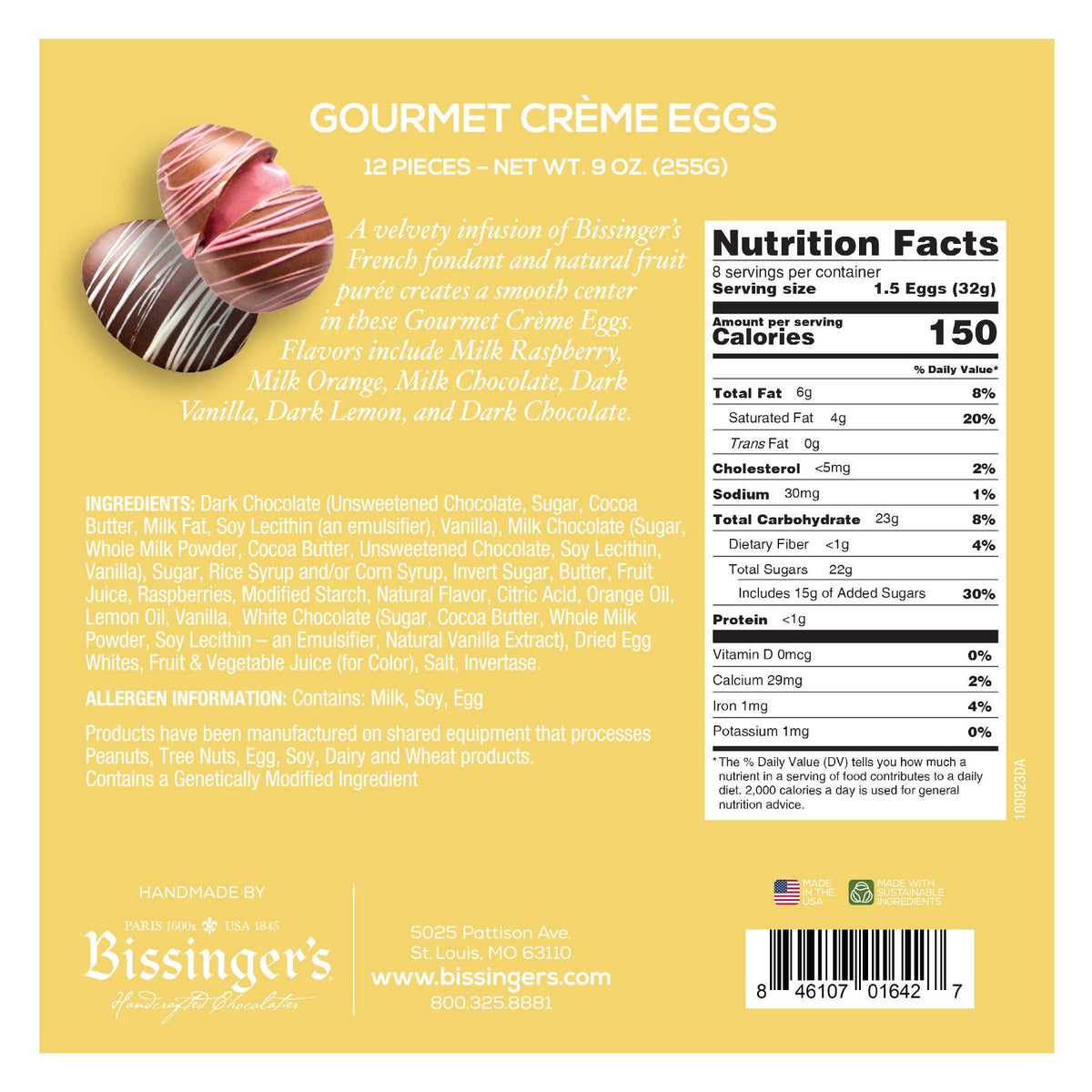 Bissinger&#39;s Gourmet Creme Eggs -12 PC