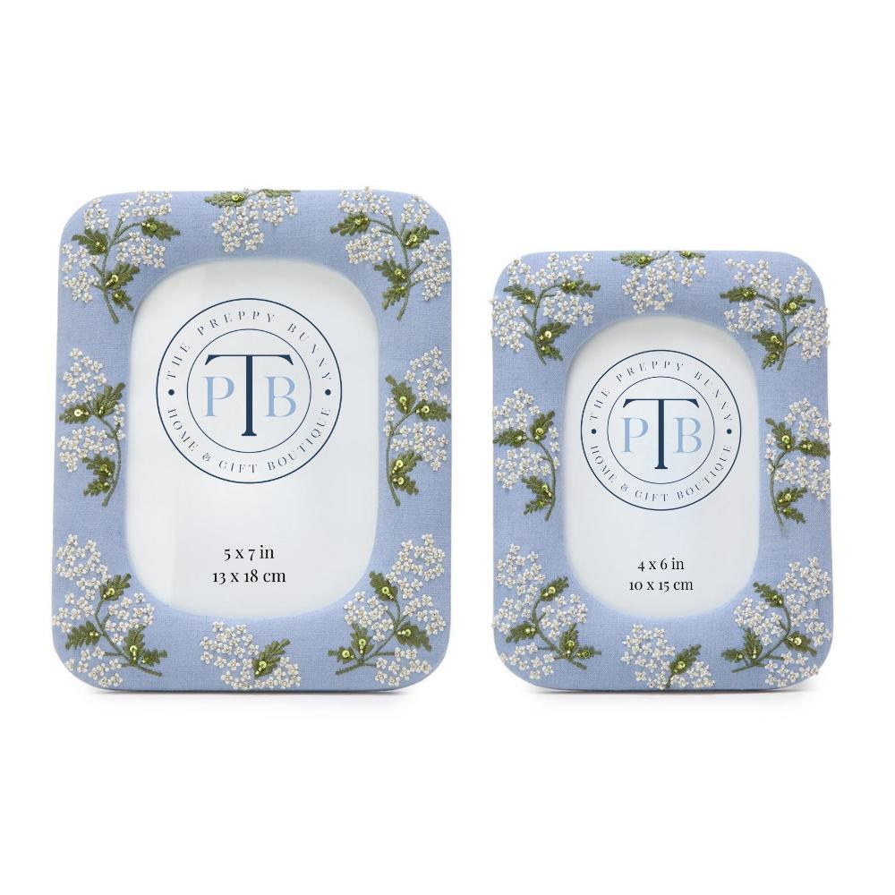 Hydrangea Linen Fabric Picture Frame