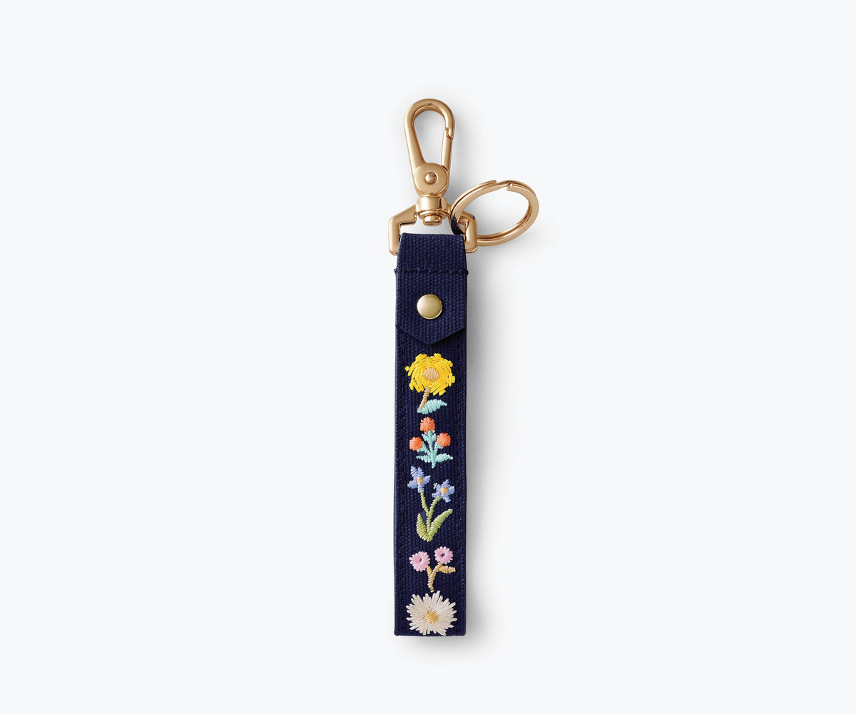 Bramble Embroidered Key Ring - The Preppy Bunny