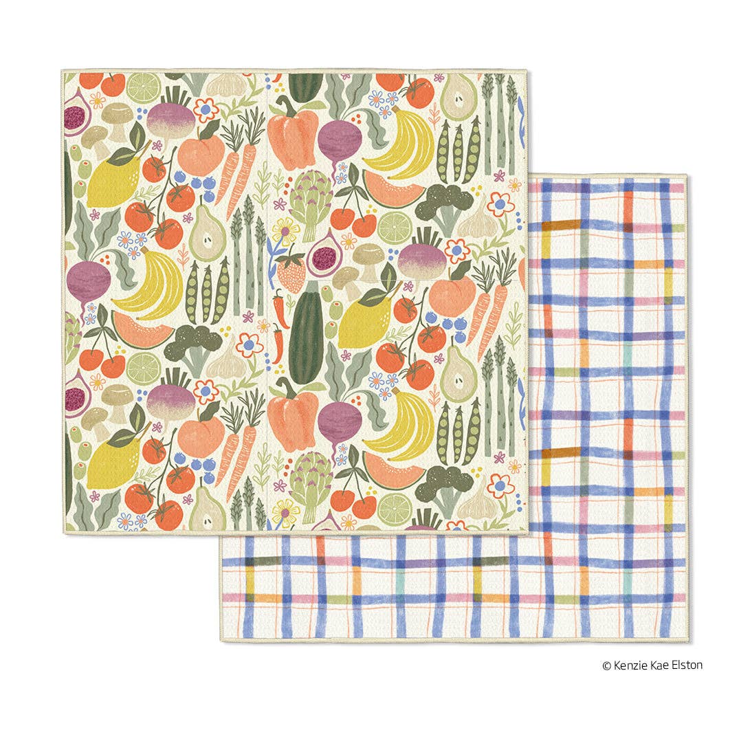 Farm Stand Microfiber Dishcloths, High Performance Towels - The Preppy Bunny