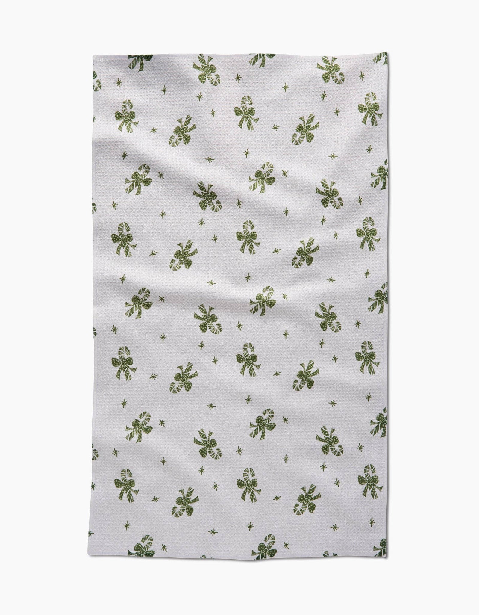 Candy Canes For You Tea Towel by Geometry - The Preppy Bunny