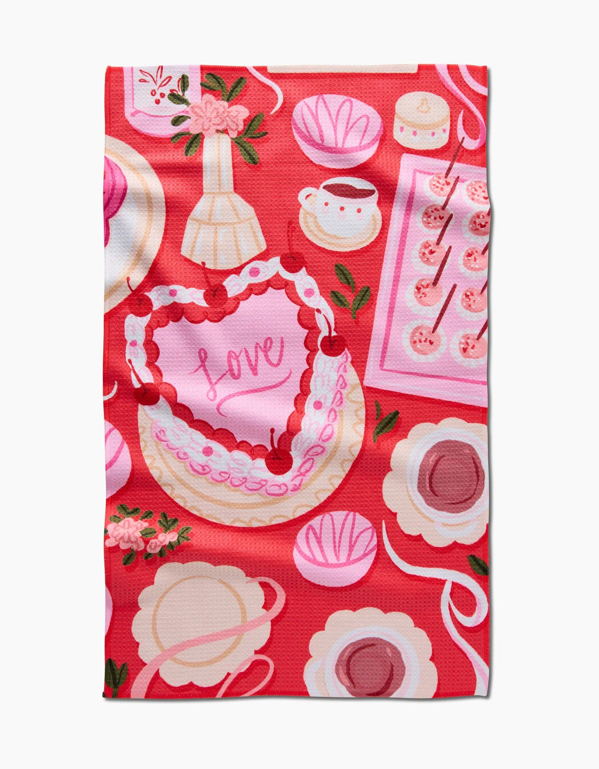 Food of Love Tea Towel by Geometry