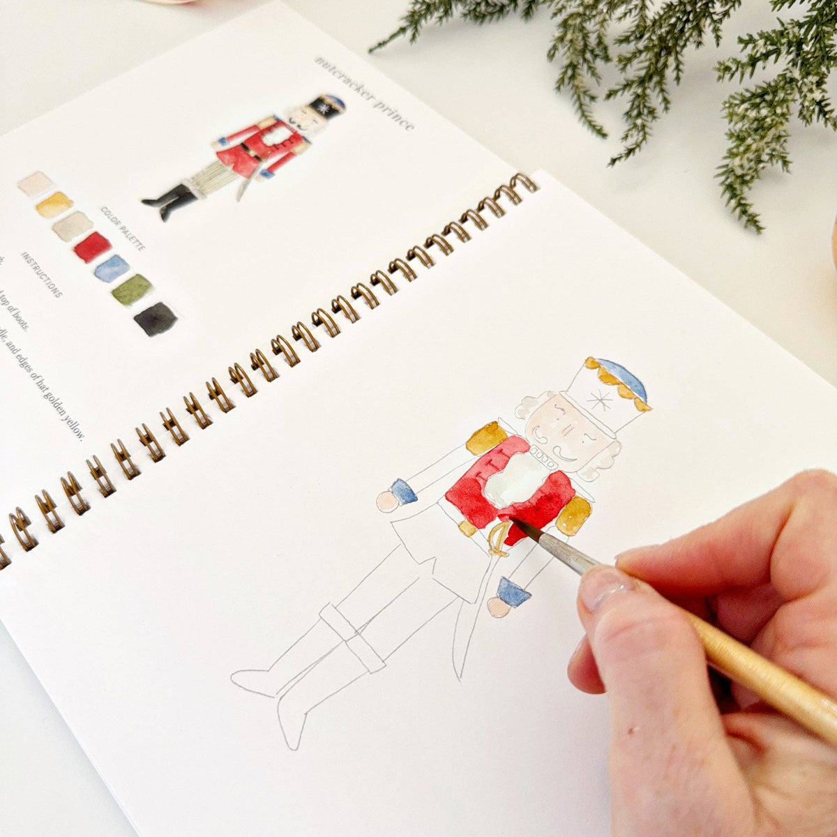 Nutcracker Watercolor Workbook - The Preppy Bunny