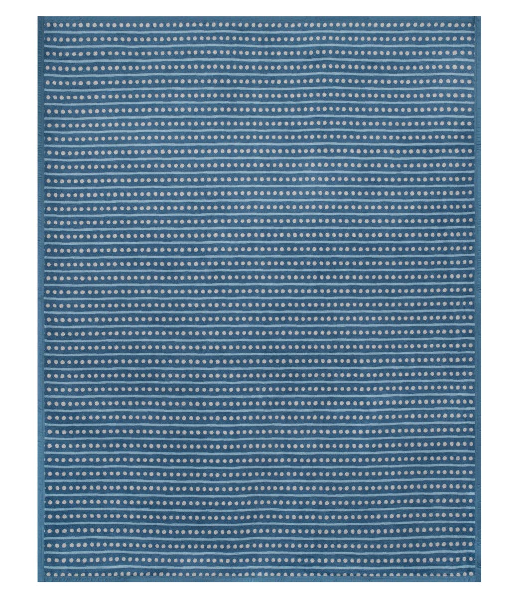 Beach Pebble Cornflower Blanket by ChappyWrap