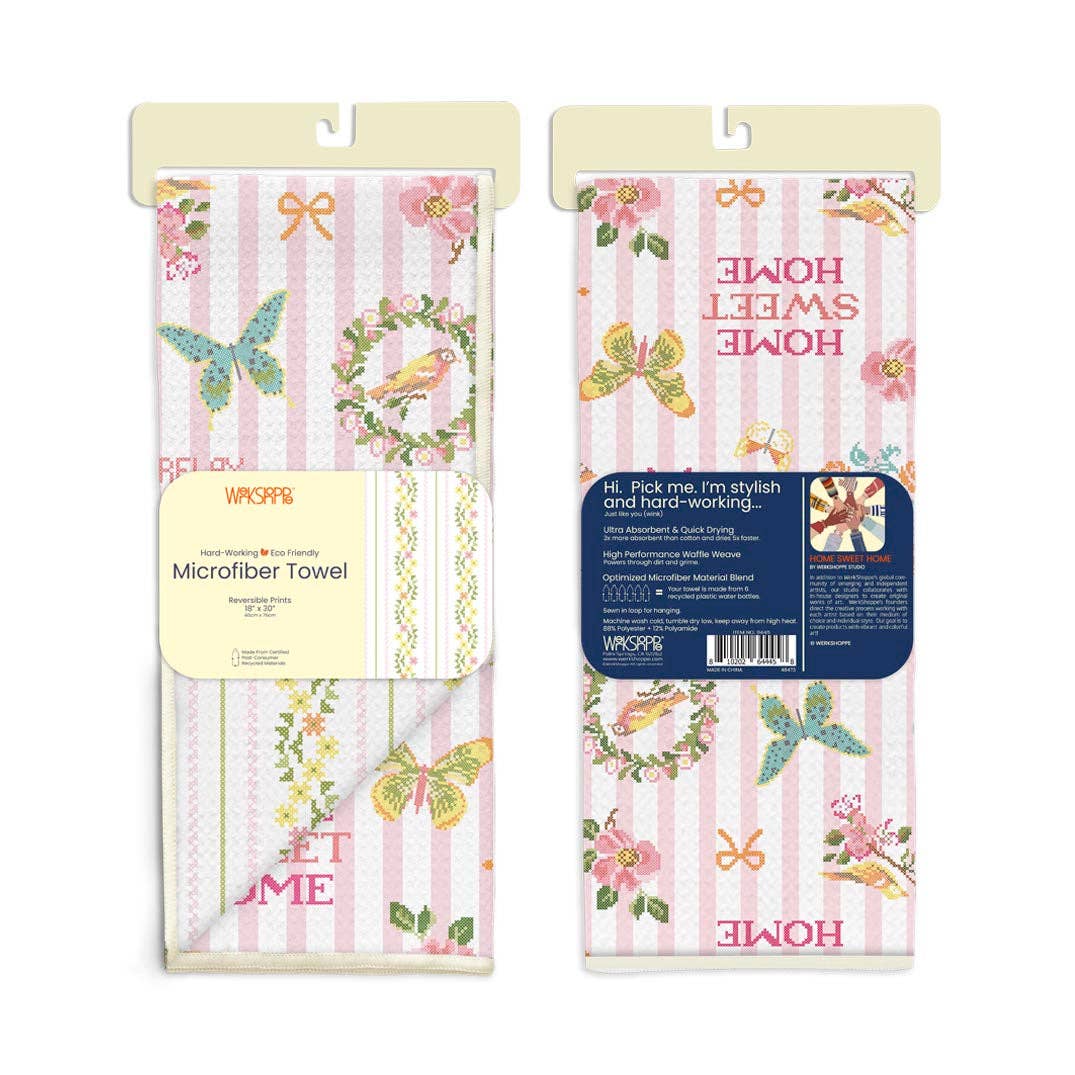 Home Sweet Home Microfiber Hand Towel