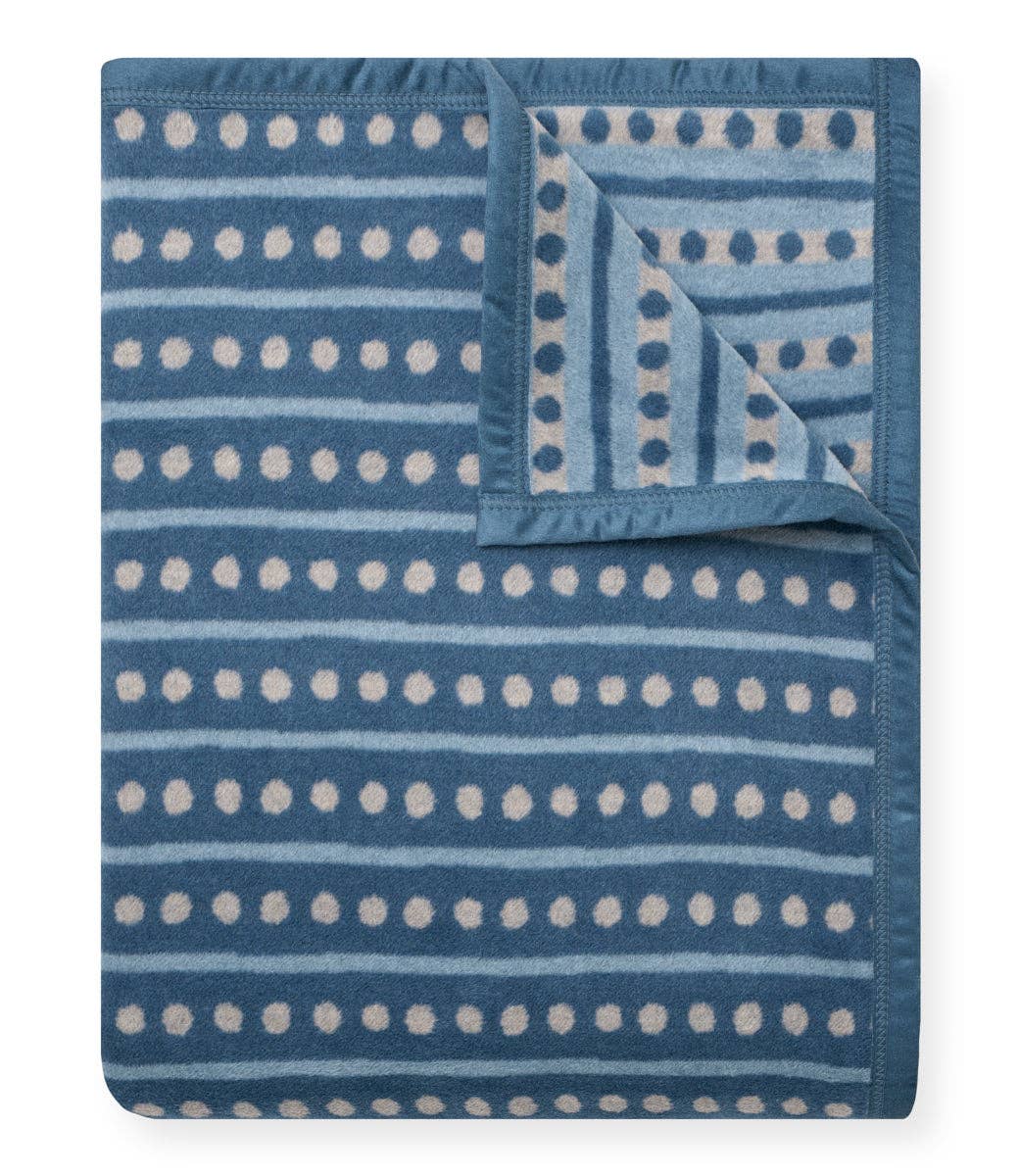 Beach Pebble Cornflower Blanket by ChappyWrap
