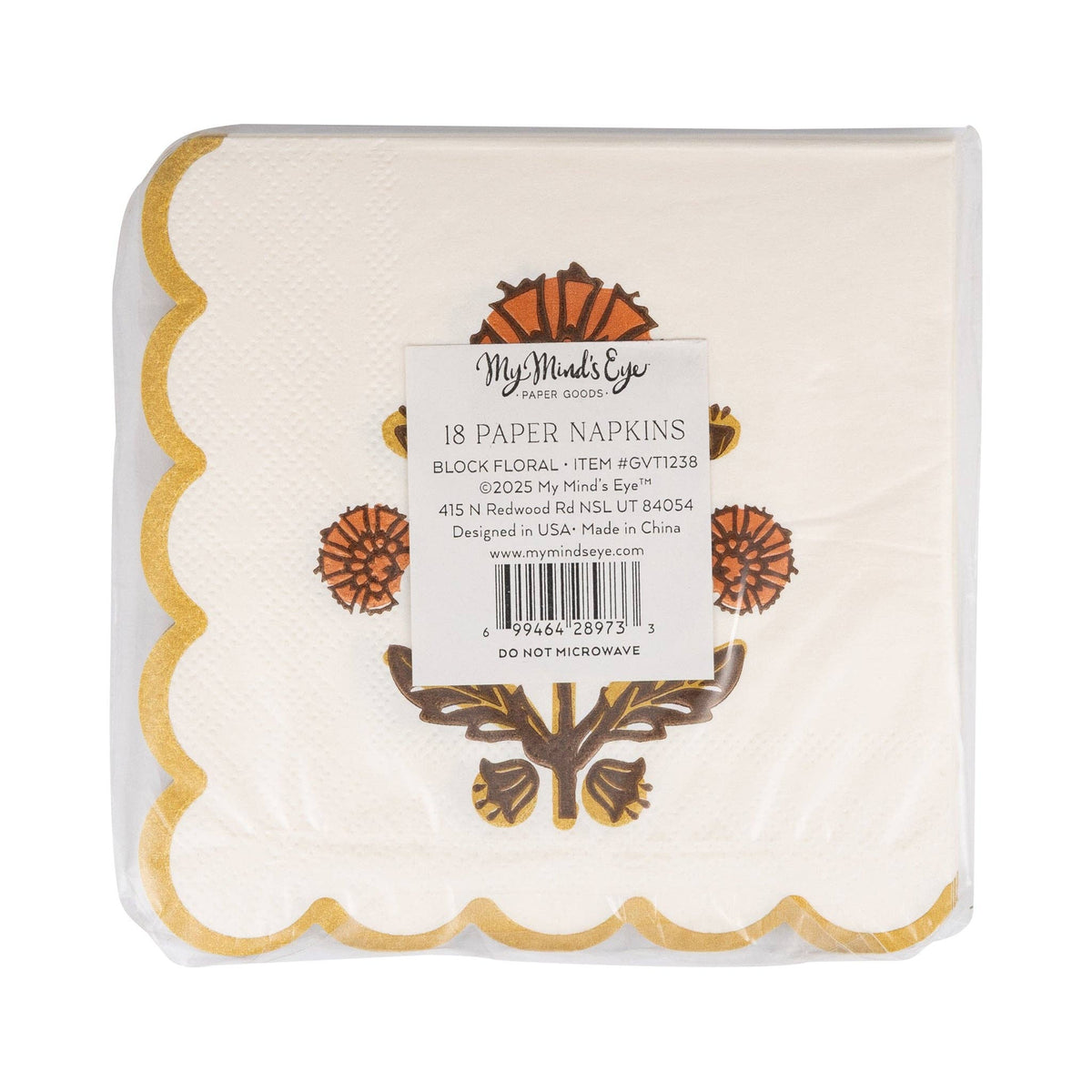 Give Thanks Floral Paper Cocktail Napkins - The Preppy Bunny