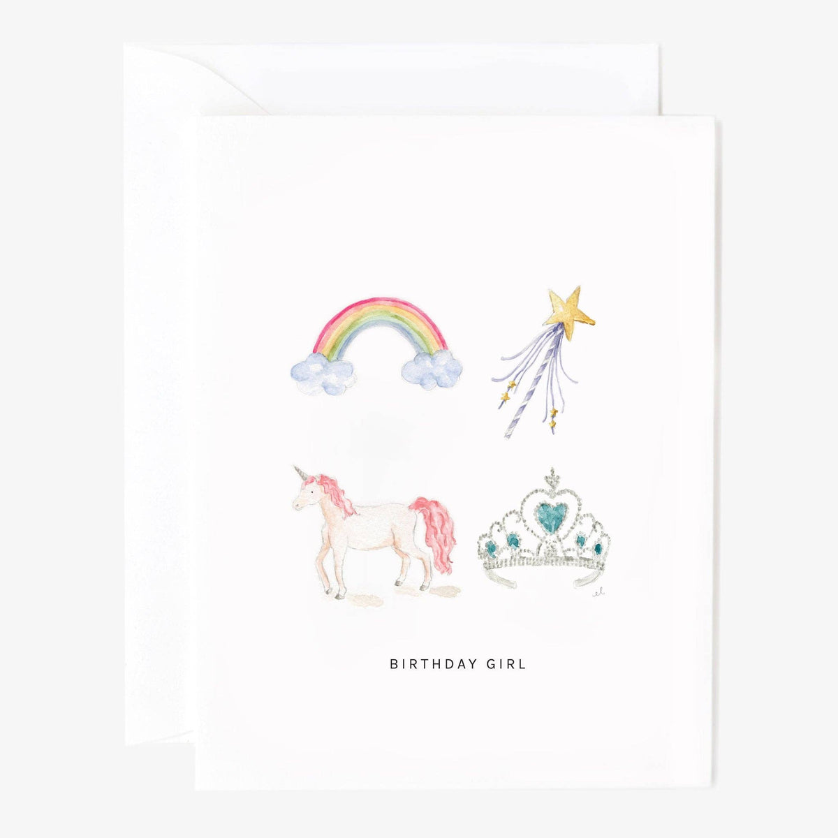 Birthday girl greeting card - The Preppy Bunny