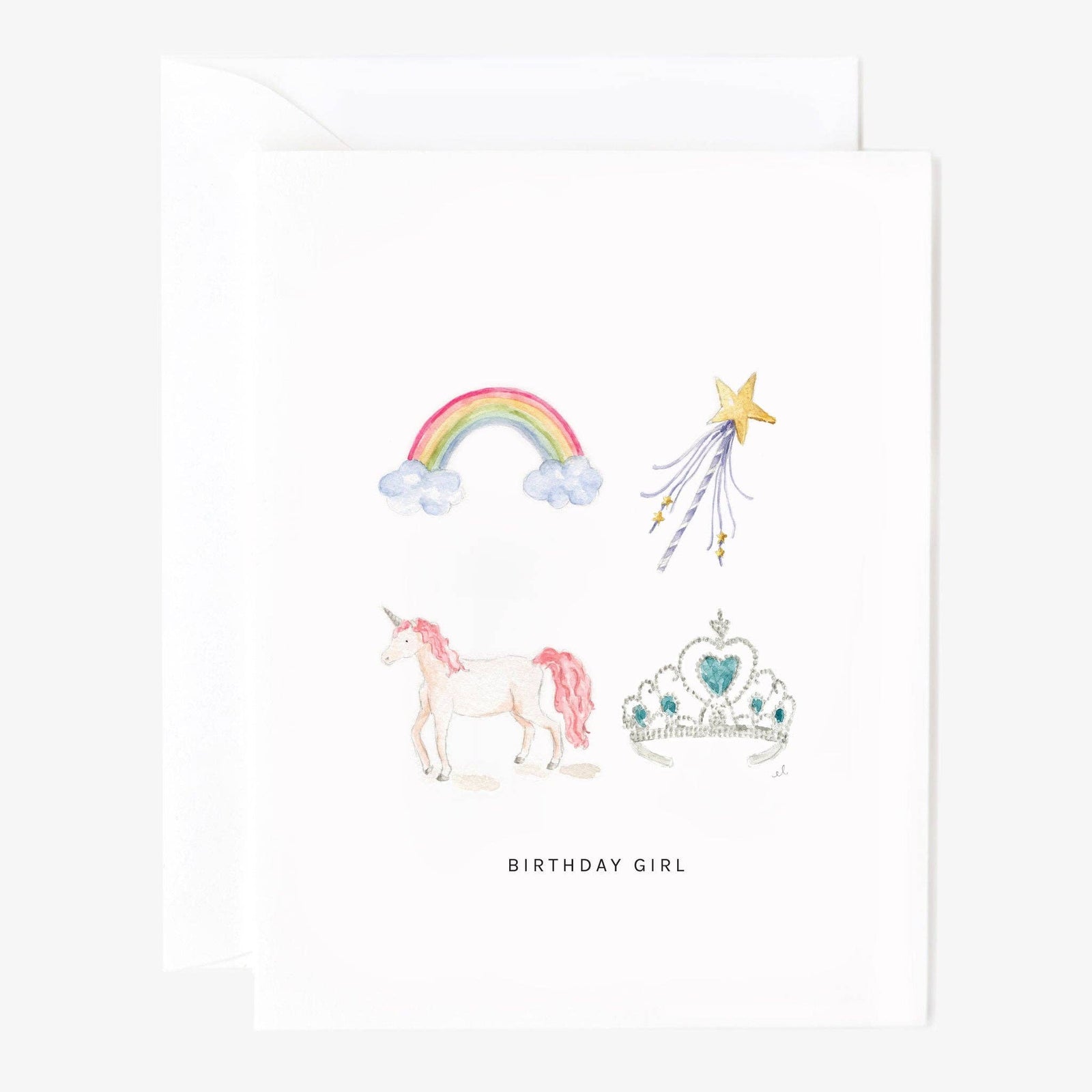 Birthday girl greeting card - The Preppy Bunny