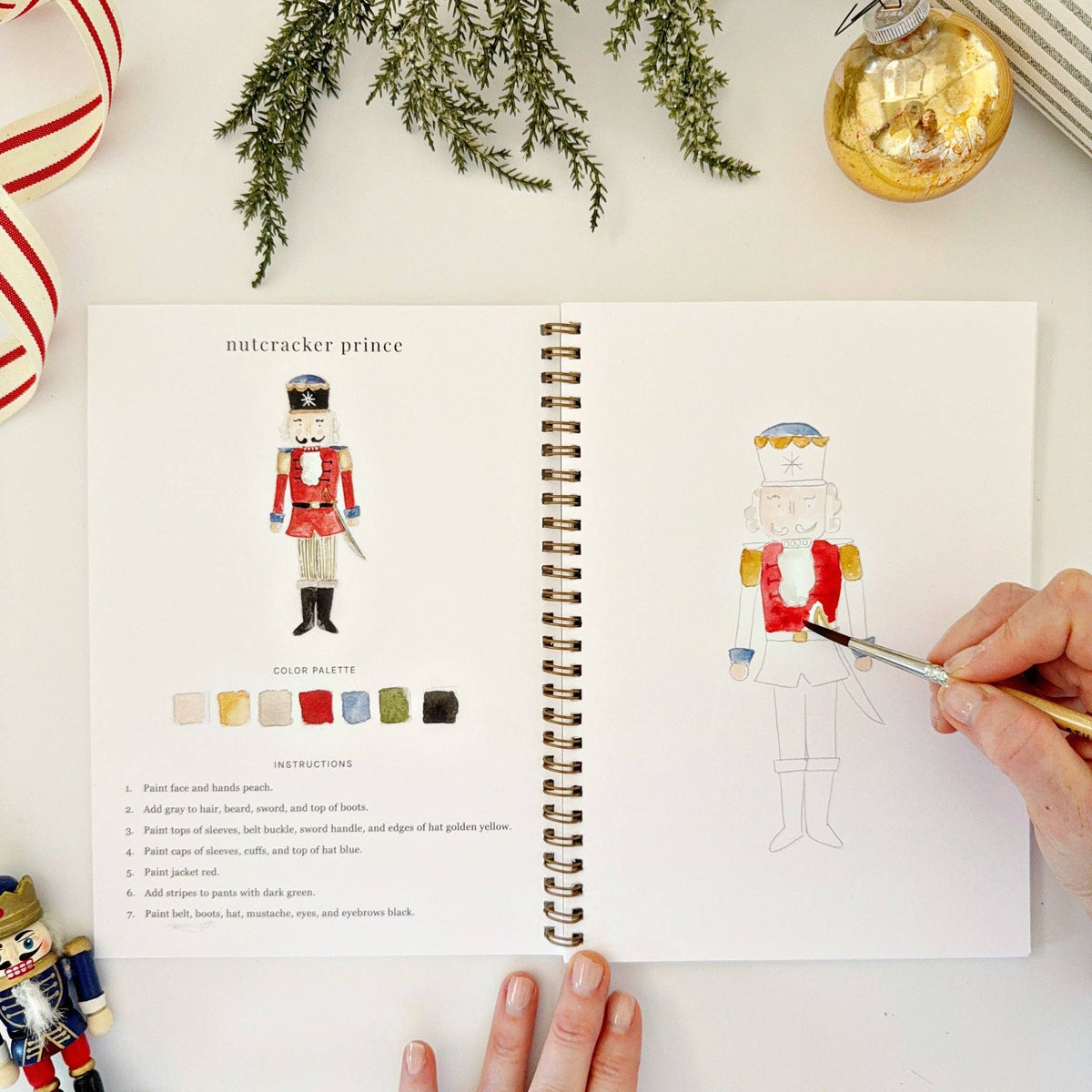 Nutcracker Watercolor Workbook - The Preppy Bunny