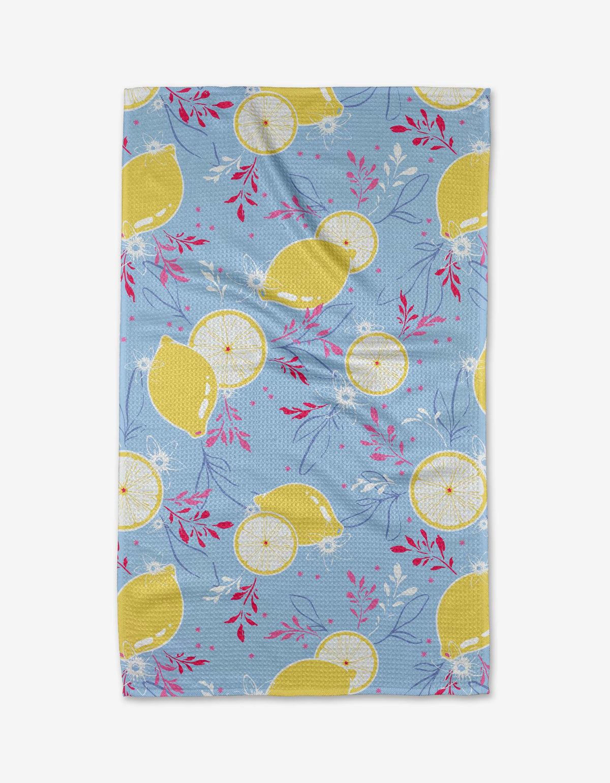 Citrus Bloom Tea Towel by Geometry