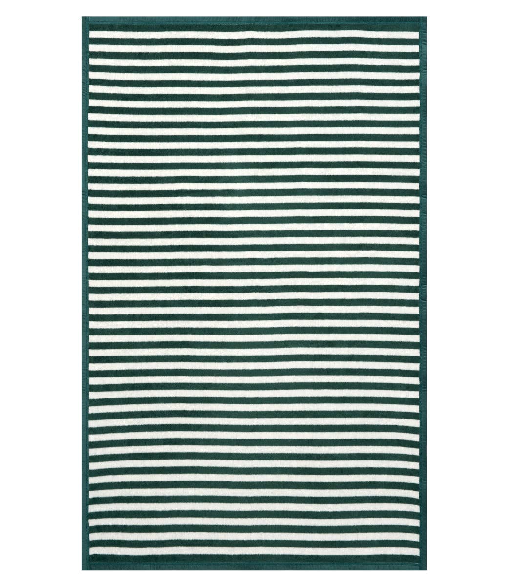 Sideline Stripe Evergreen Midi Blanket by ChappyWrap