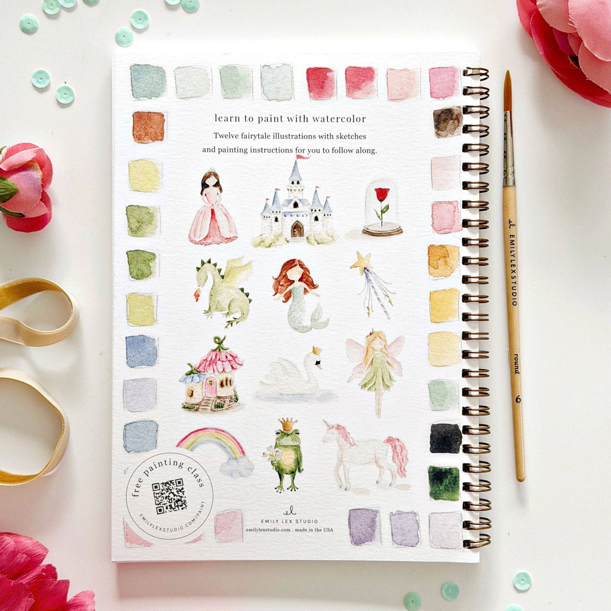 Fairytale watercolor workbook - The Preppy Bunny