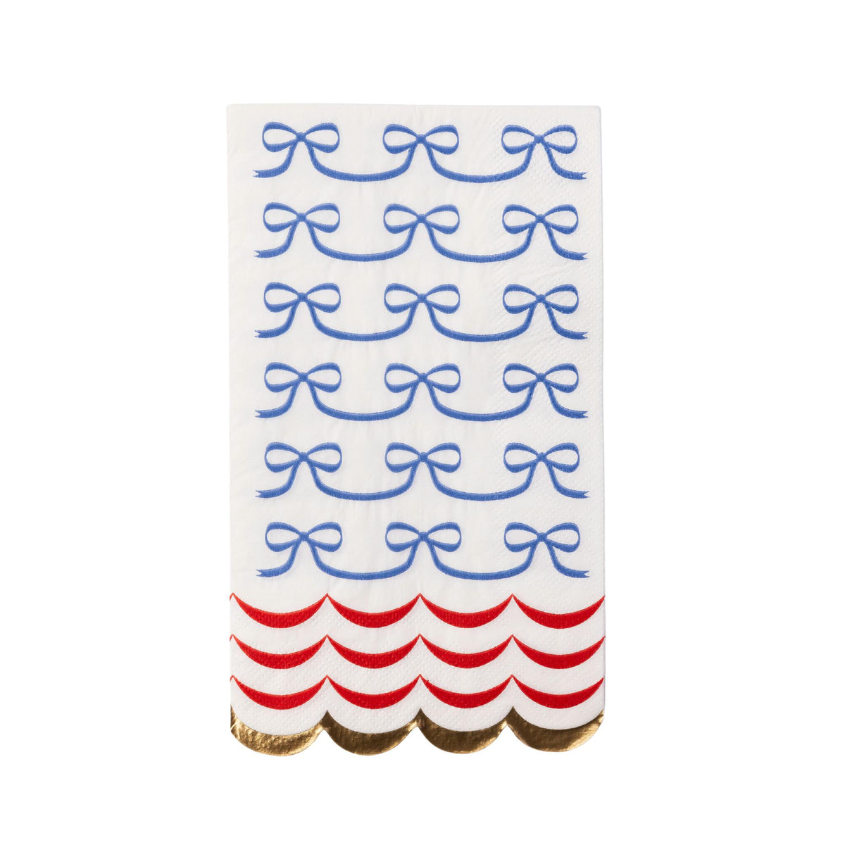 4th of July Bow Flag Paper Napkins / Guest Towels - The Preppy Bunny