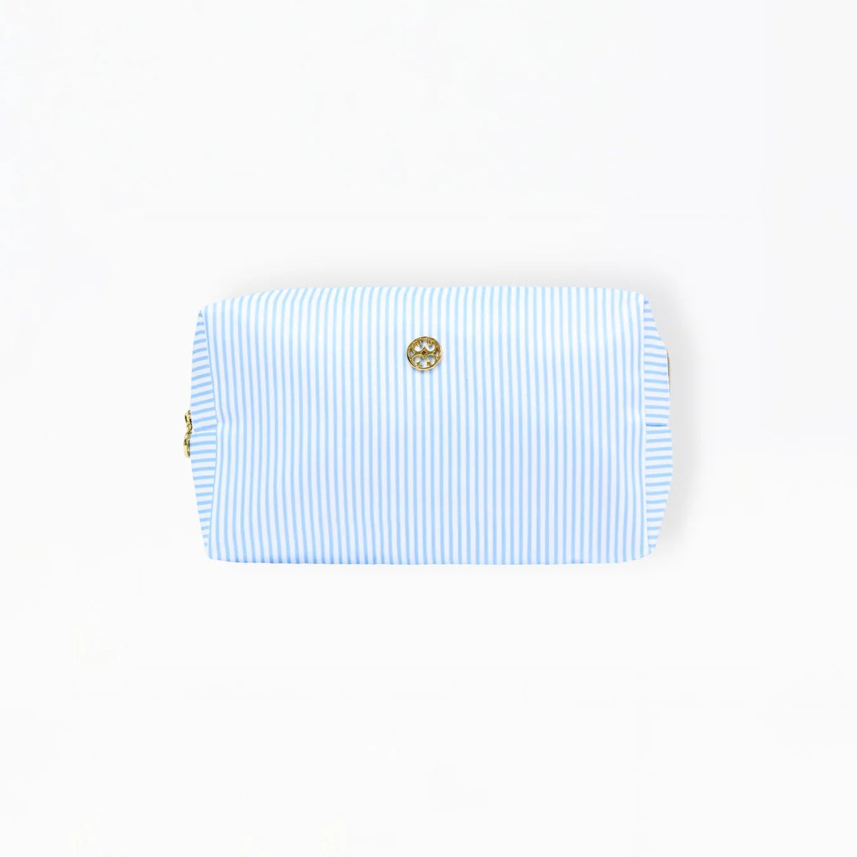 Lets Face it Bag in Blue Stripe - The Preppy Bunny