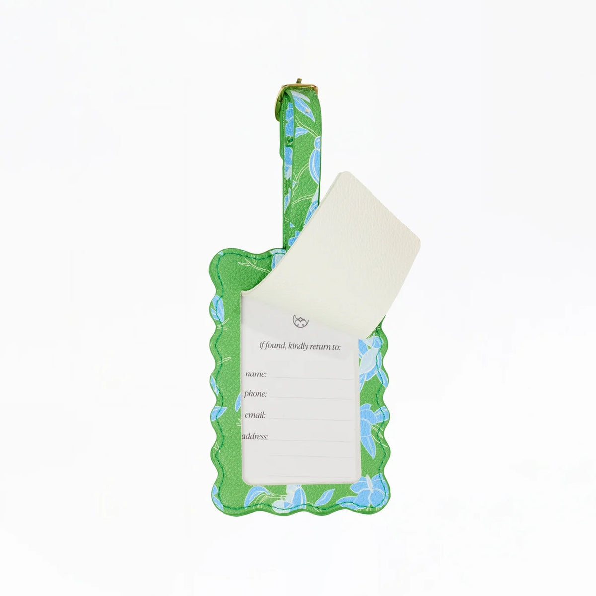 Luggage Tag in Tiki Tropics - The Preppy Bunny