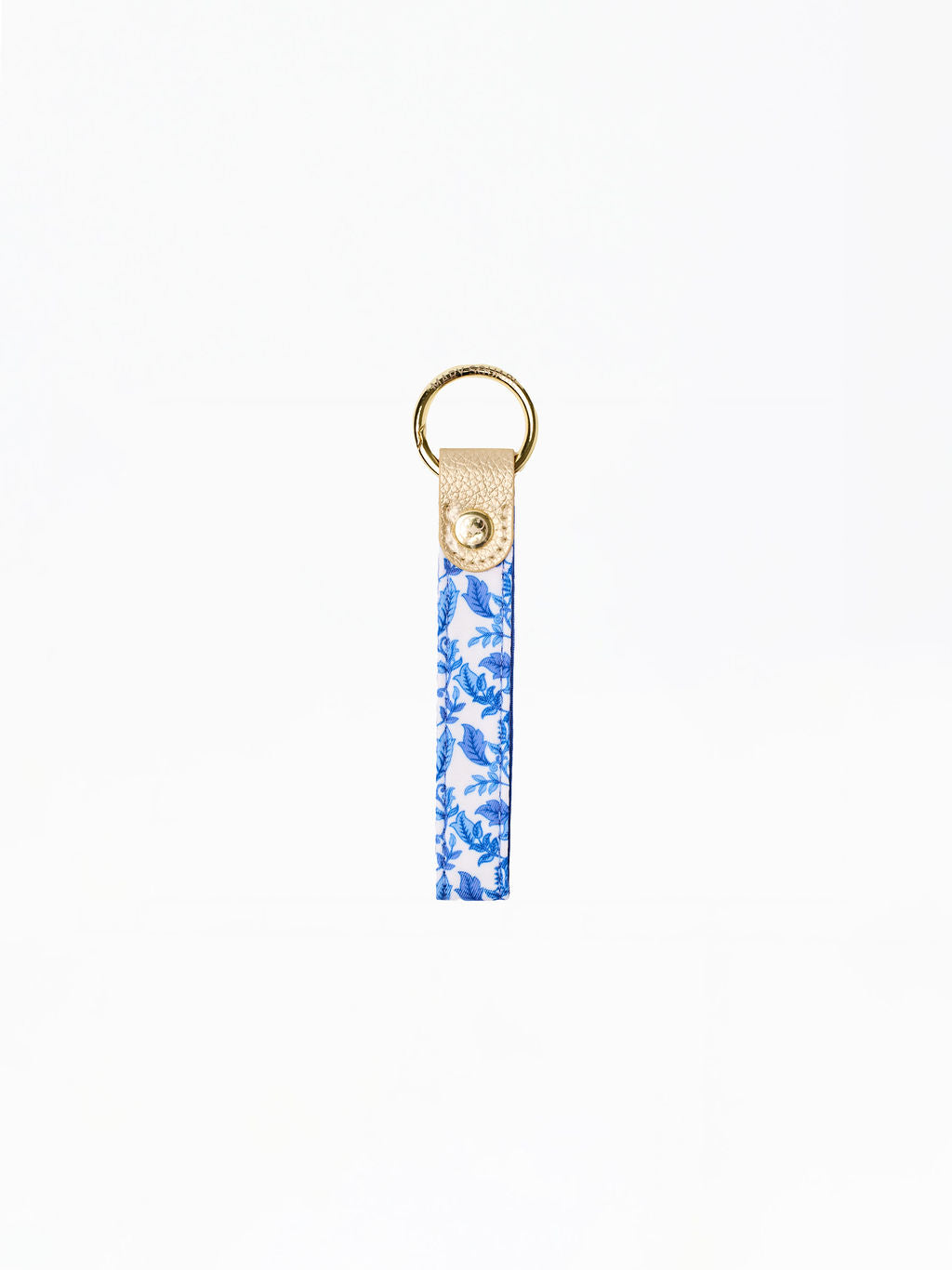 Skinny Key Fob in Porcelain Vines - The Preppy Bunny