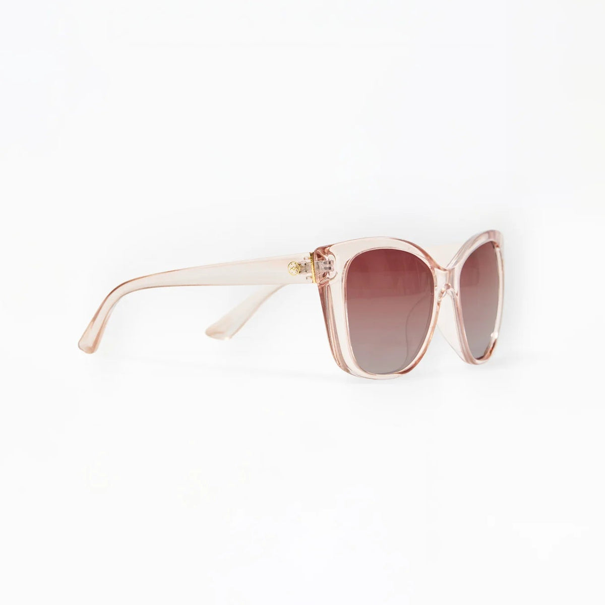 Olivia Polarized Sunglasses in Champagne Clear - The Preppy Bunny