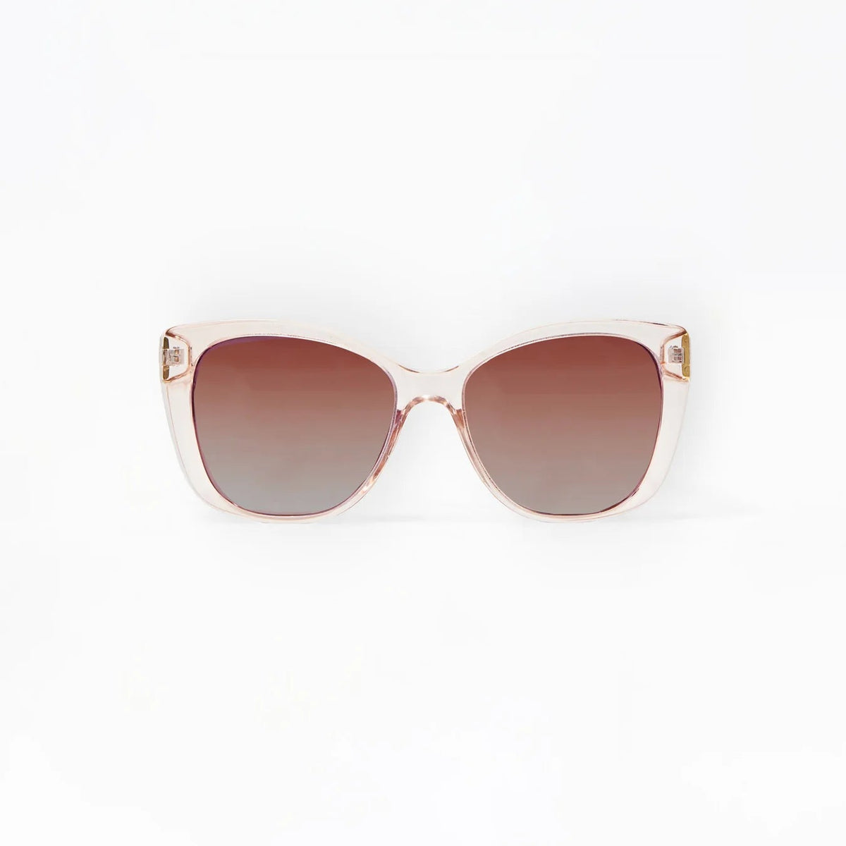 Olivia Polarized Sunglasses in Champagne Clear - The Preppy Bunny