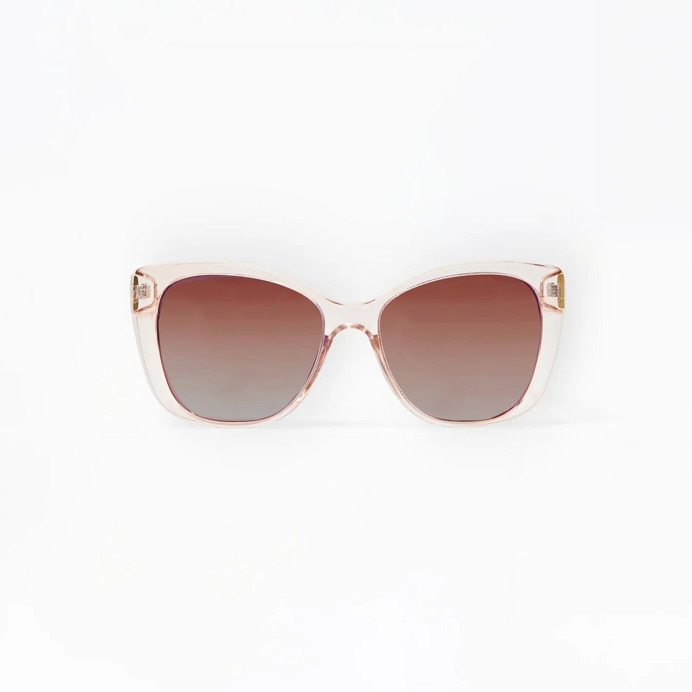 Olivia Polarized Sunglasses in Champagne Clear - The Preppy Bunny