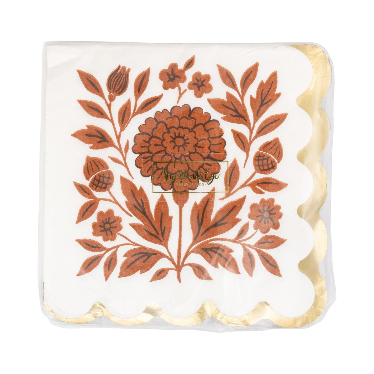 Fall Flora Paper Cocktail Napkins