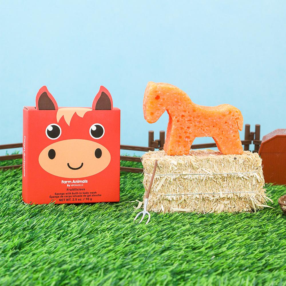 Henry Horse Farm Animals Bath Sponge - The Preppy Bunny