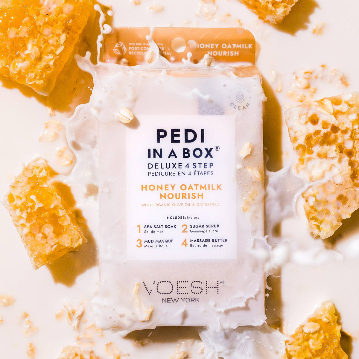 Pedi in a Box 4 Step - Honey Oatmilk - The Preppy Bunny