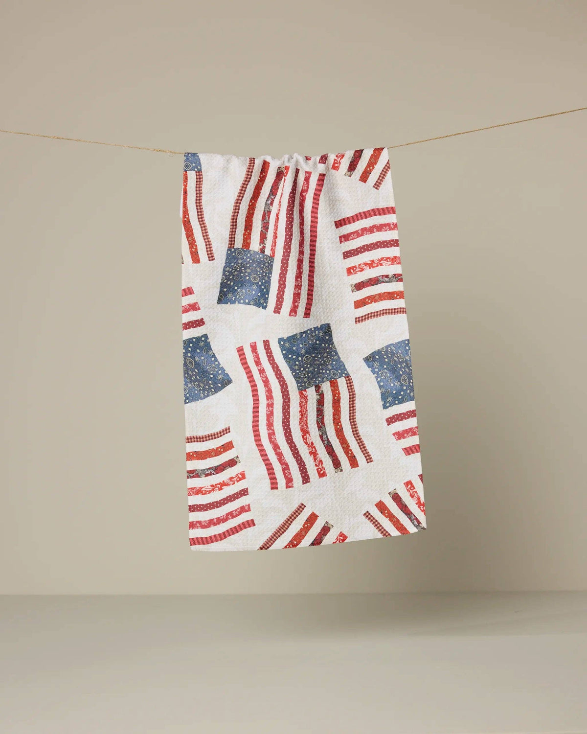 Patchwork Flags Bar Towel by Geometry