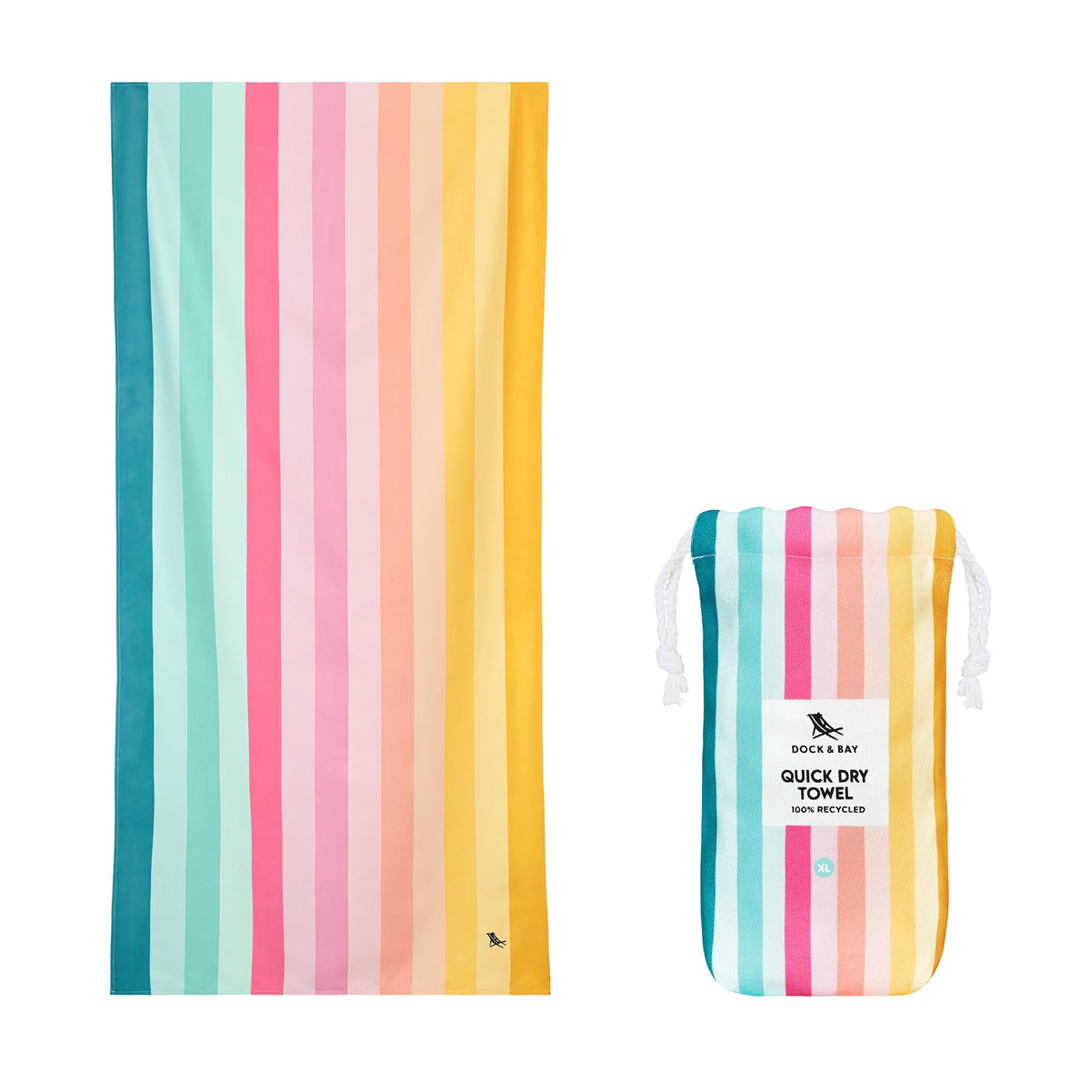 Coastal Candy Dock &amp; Bay Quick Dry Towel