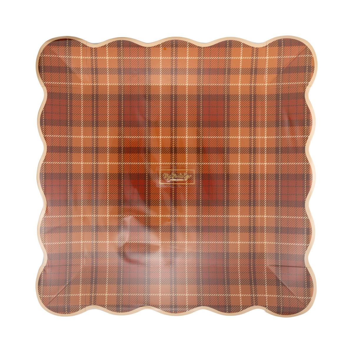 Autumn Plaid Paper Plates