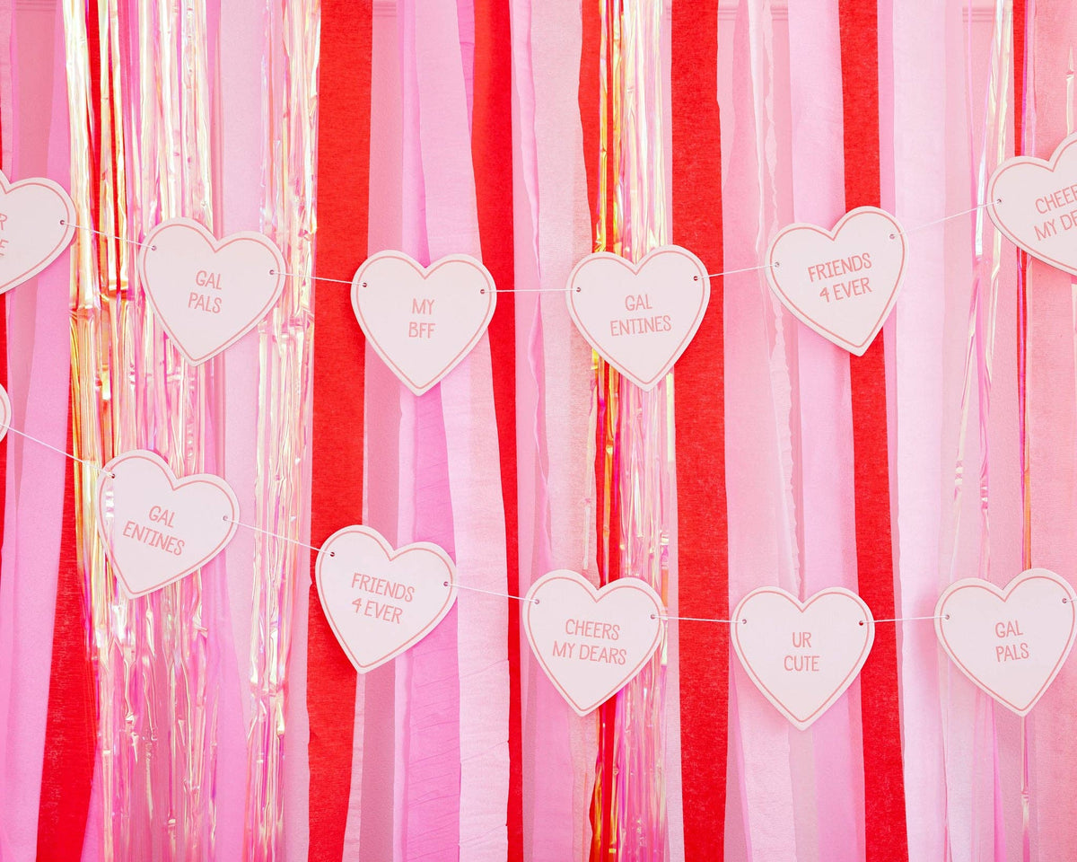 Chipboard Heart Banner - The Preppy Bunny