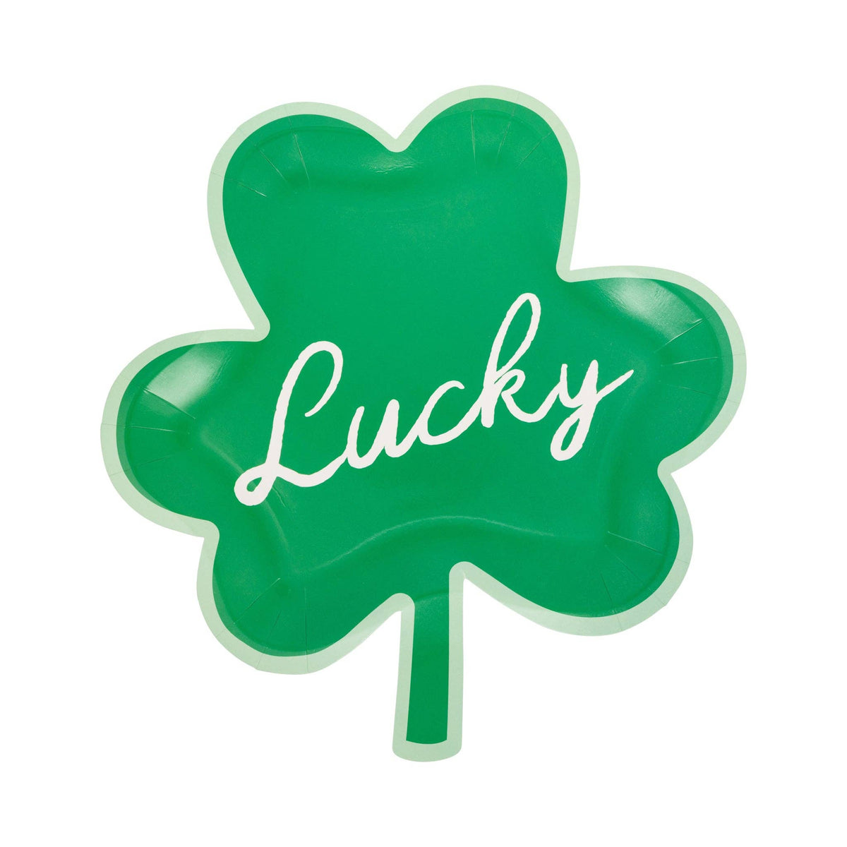 Lucky Shamrock Shaped Plates - The Preppy Bunny